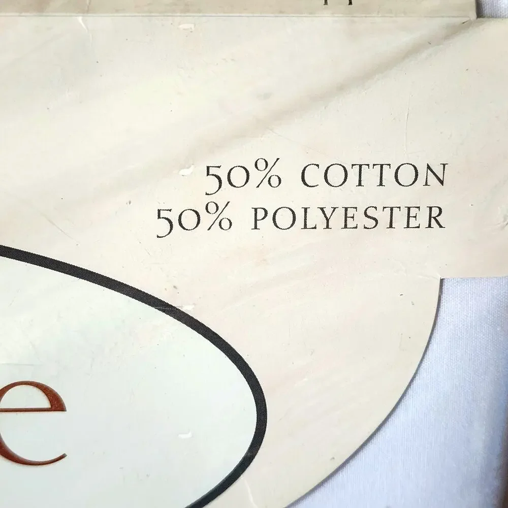 Springmaid Ultracale Full Flat Sheet White 180 Thread Count No-Iron Percale
